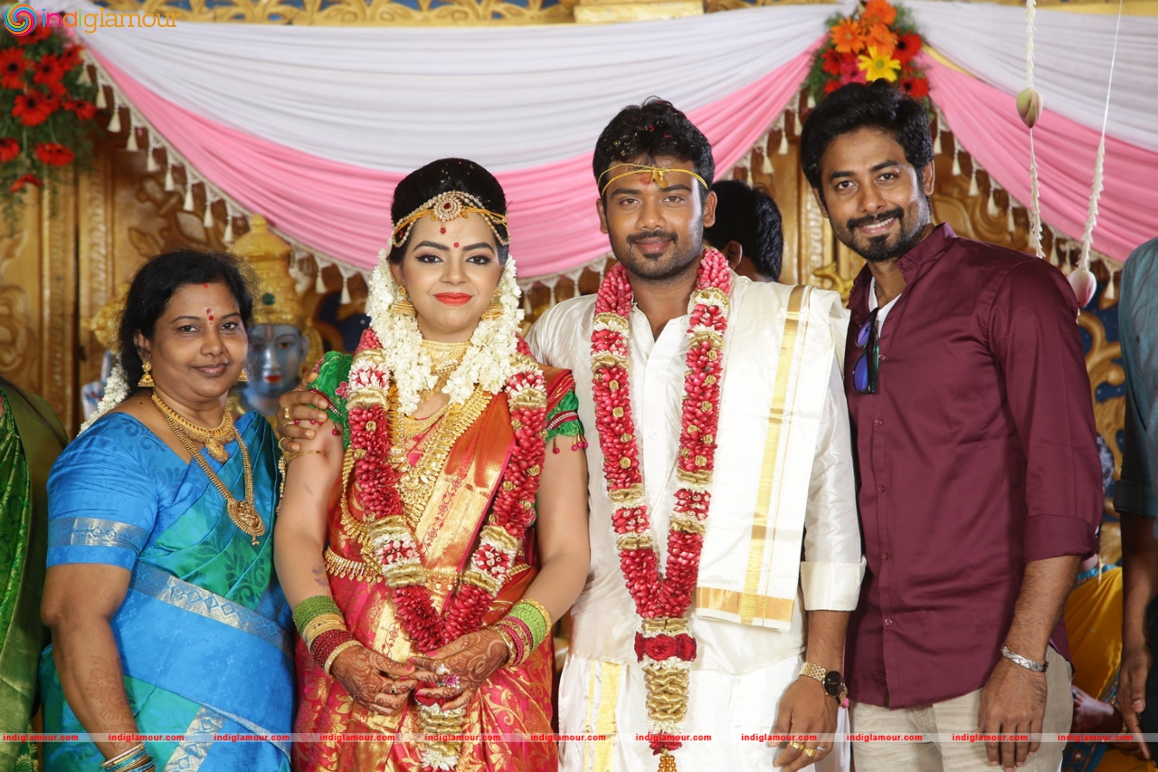 Director Pandiarajan Son Prithvirajan Weds Akshaya Wedding Images Event hd photo