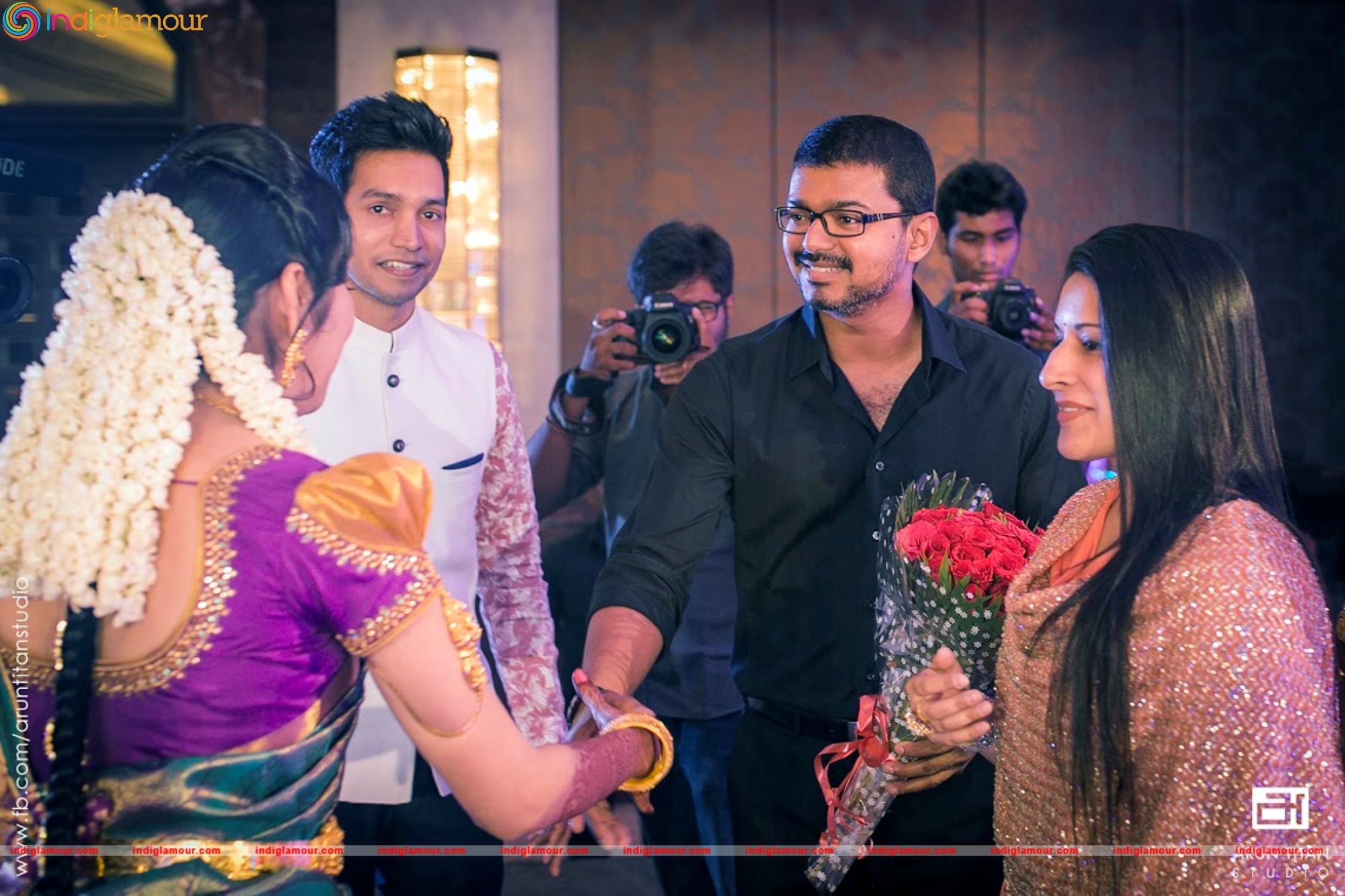Vijay Attends Jothiram Pavithra Engagement Images Event hd photo