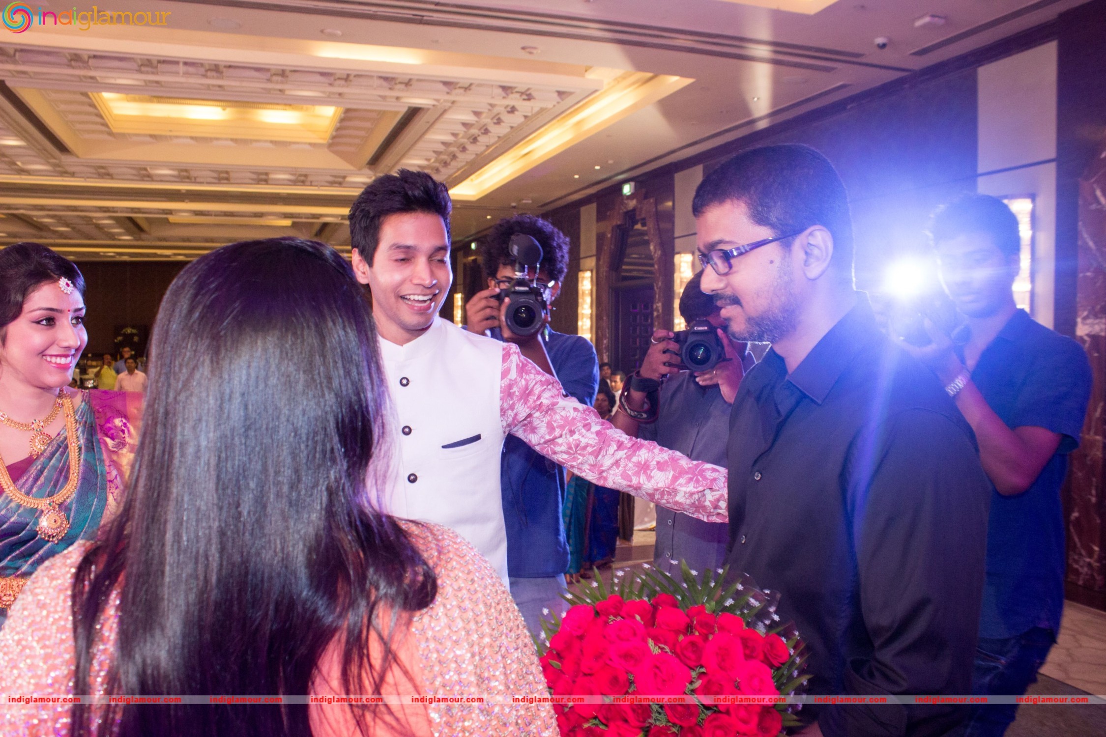 Vijay Attends Jothiram Pavithra Engagement Images Event hd photo