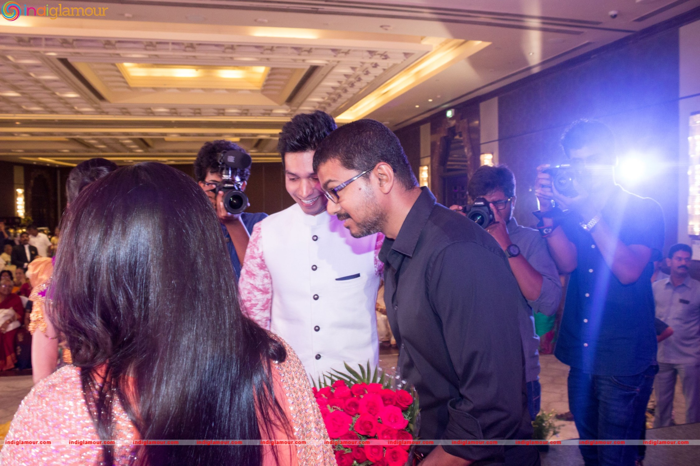 Vijay Attends Jothiram Pavithra Engagement Images Event hd photo