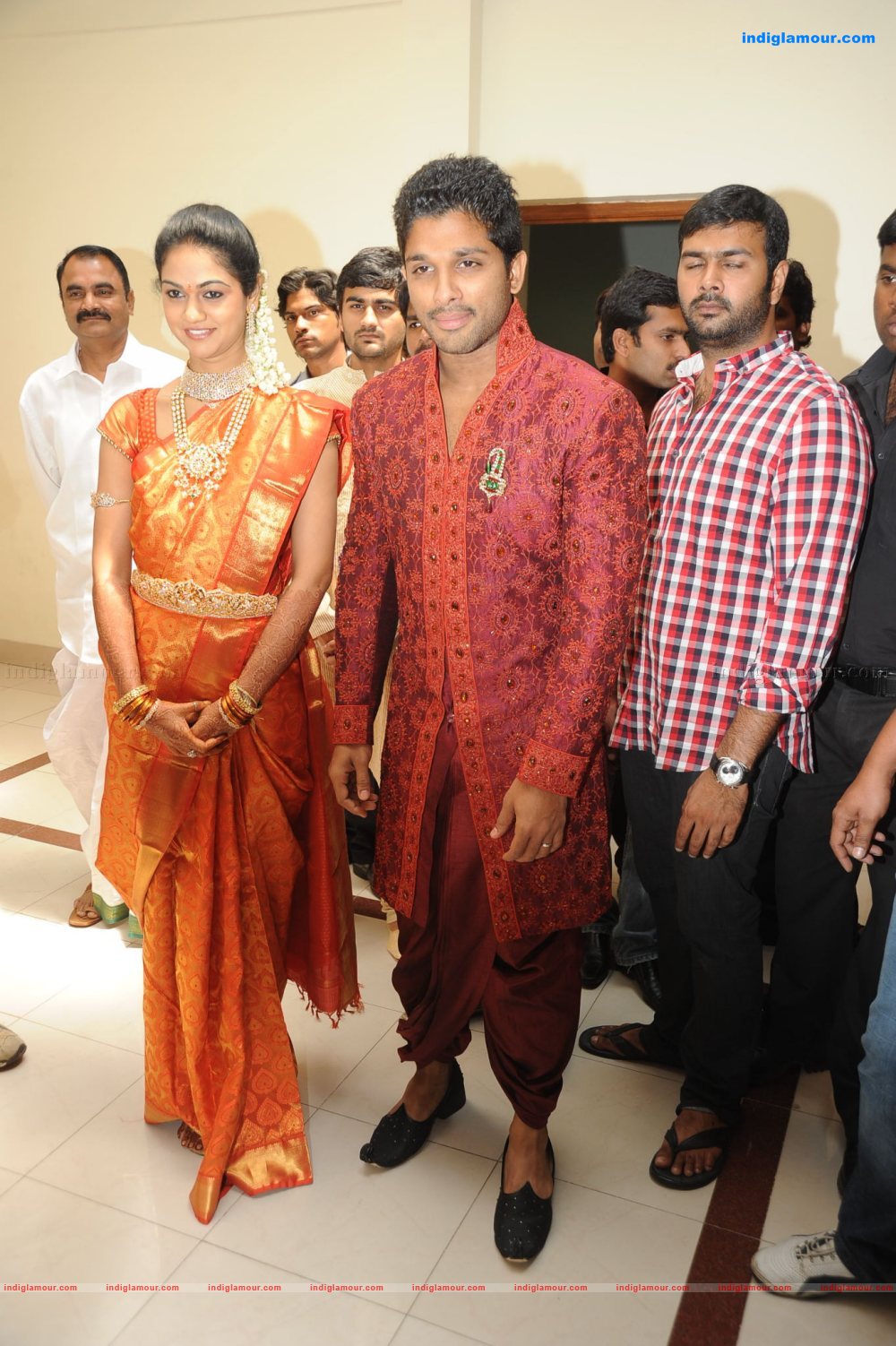Allu Arjun Marriage Reception Event hd photo