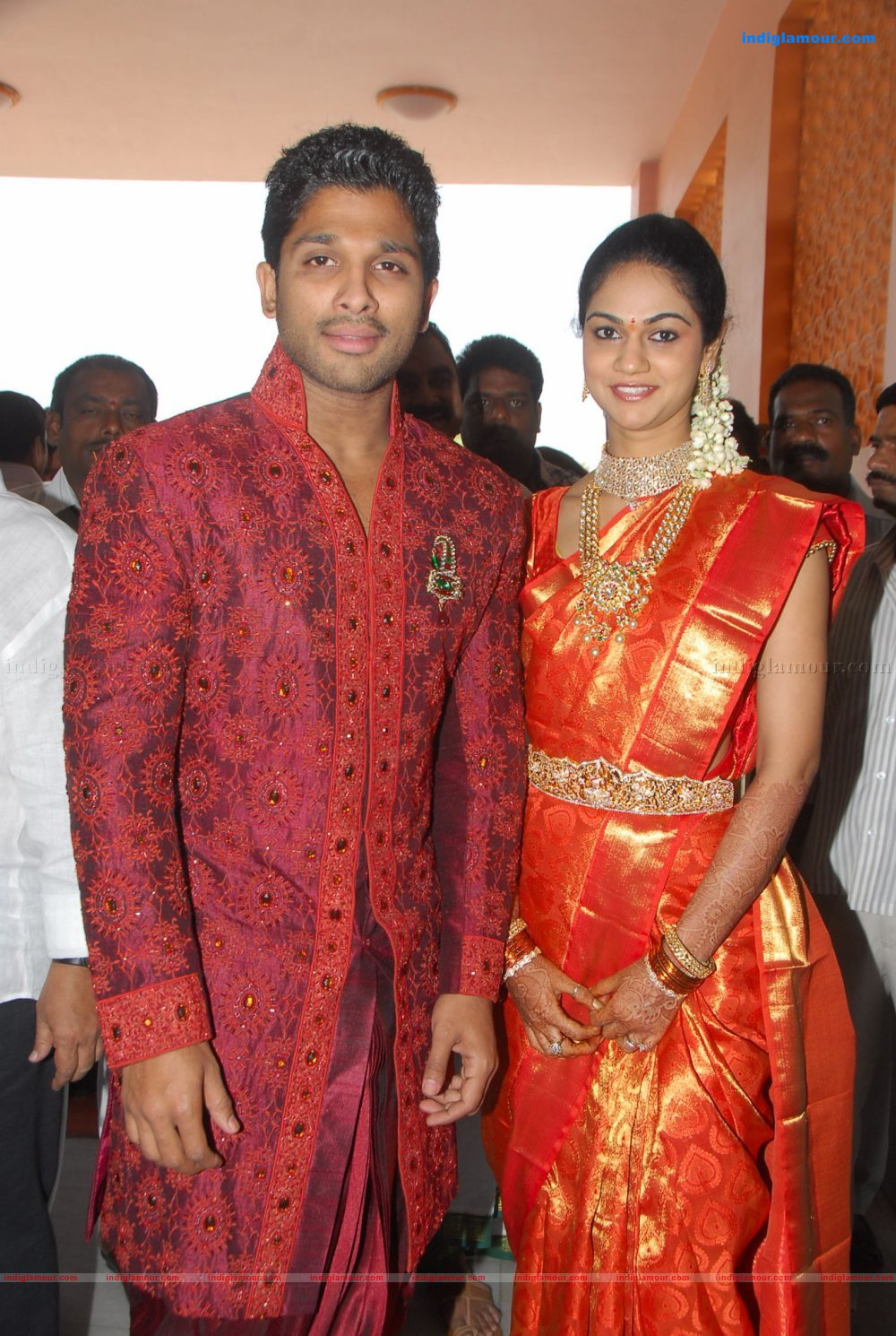 Allu Arjun Marriage Reception Event hd photo