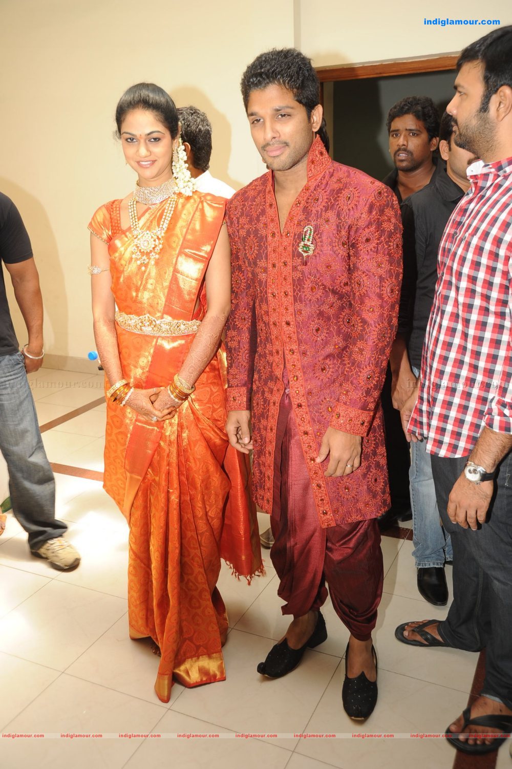 Allu Arjun Marriage Reception Event hd photo