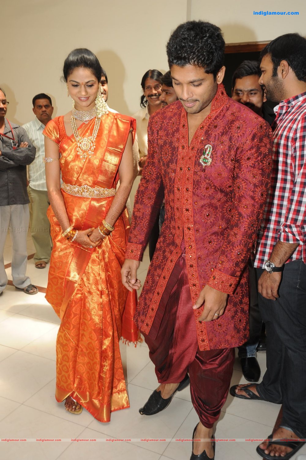 Allu Arjun Marriage Reception Event hd photo