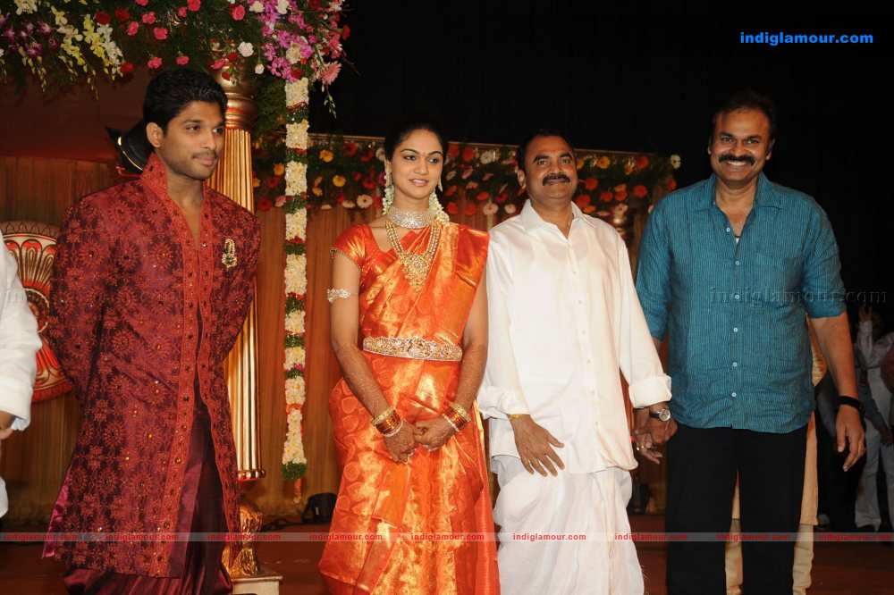 Allu Arjun Marriage Reception Event hd photo