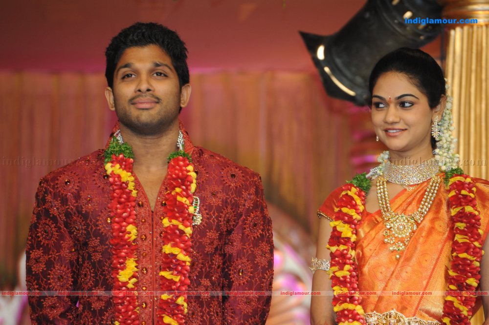 Allu Arjun Marriage Reception Event hd photo