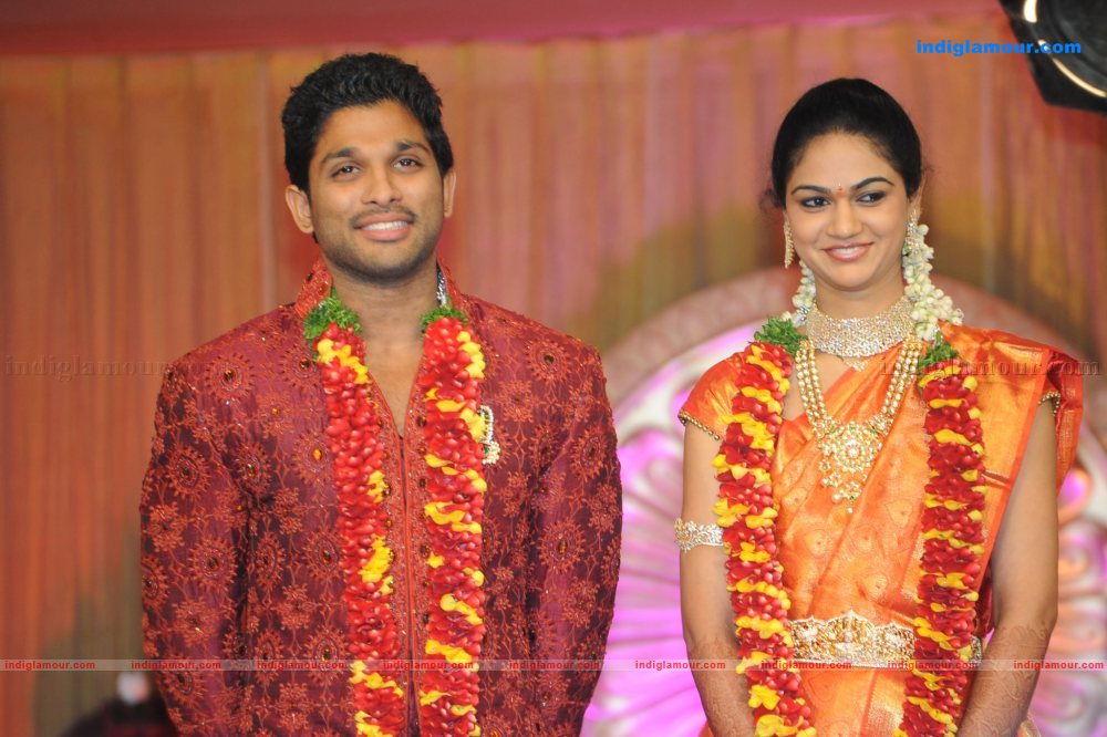 Allu Arjun Marriage Reception Event hd photo