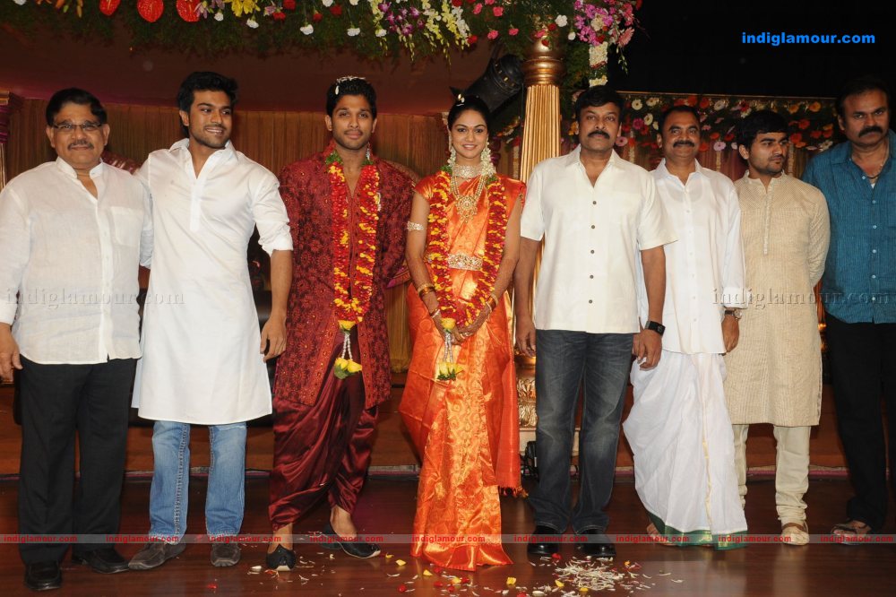 Allu Arjun Marriage Reception Event hd photo