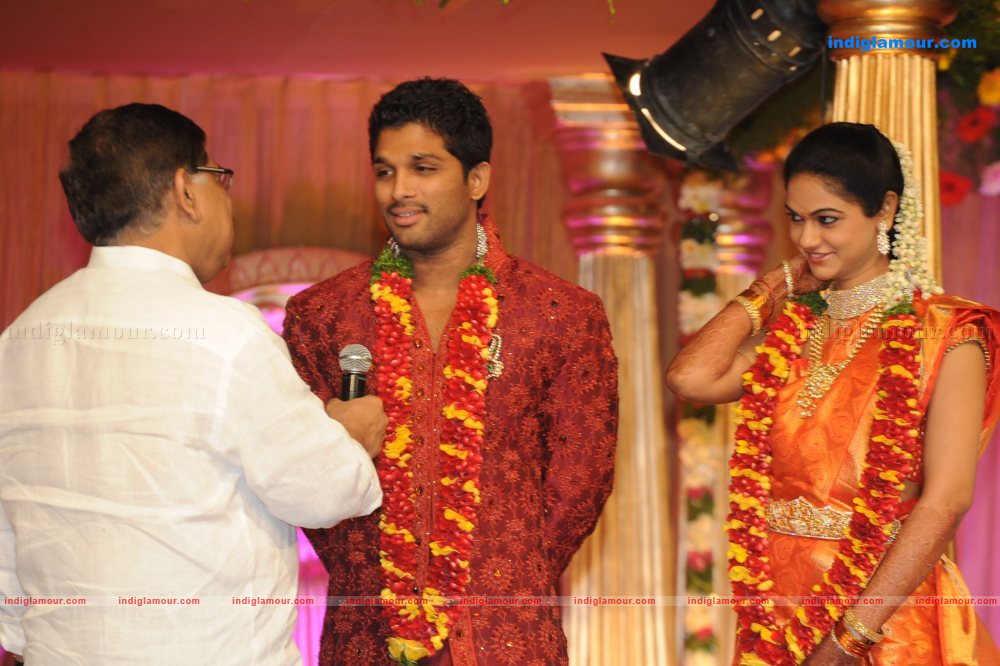 Allu Arjun Marriage Reception Event hd photo