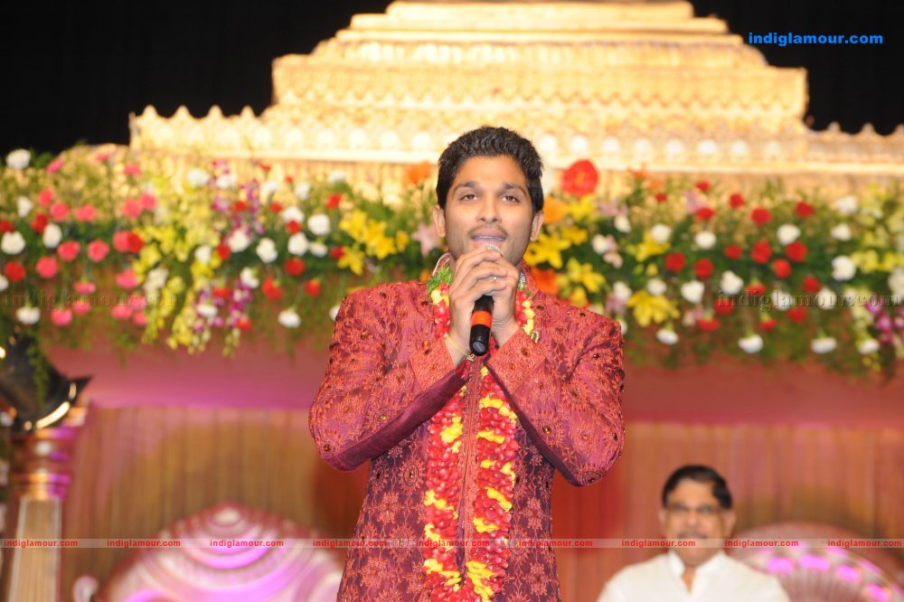 Allu Arjun Marriage Reception Event hd photo