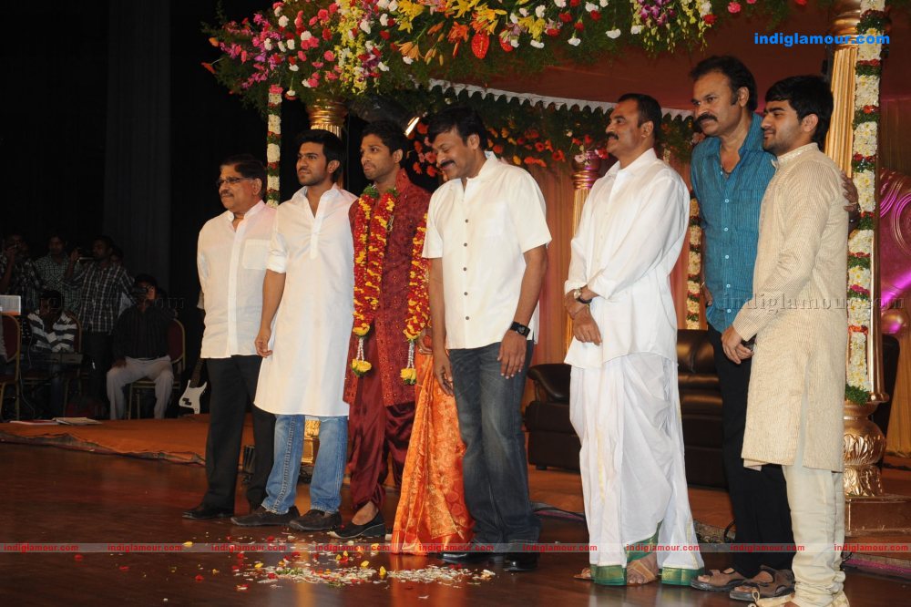 Allu Arjun Marriage Reception Event hd photo
