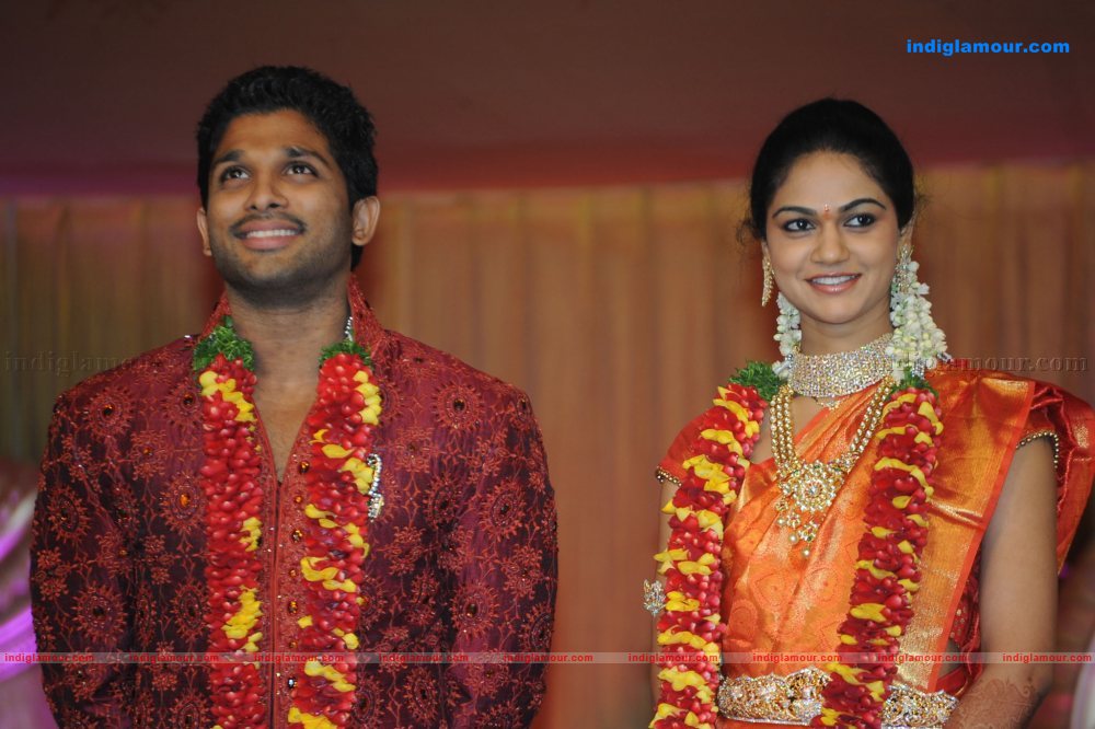 Allu Arjun Marriage Reception Event hd photo