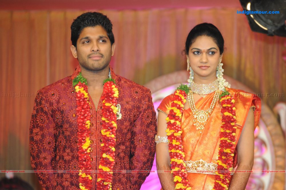 Allu Arjun Marriage Reception Event hd photo