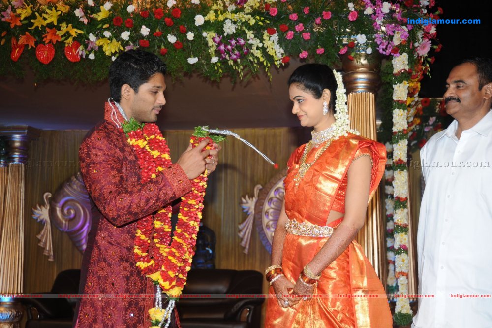 Allu Arjun Marriage Reception Event hd photo