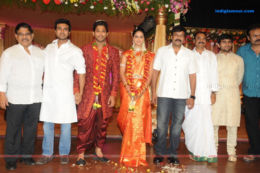 Allu Arjun Marriage Reception Event hd photo