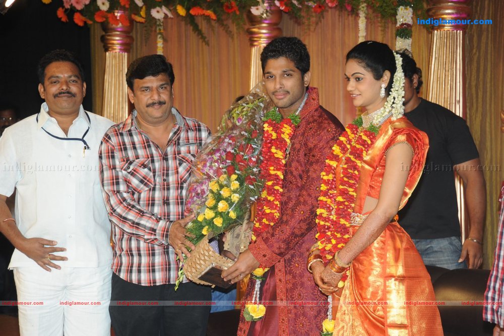 Allu Arjun Marriage Reception Event hd photo