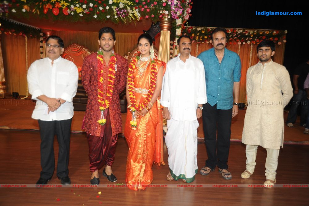 Allu Arjun Marriage Reception Event hd photo