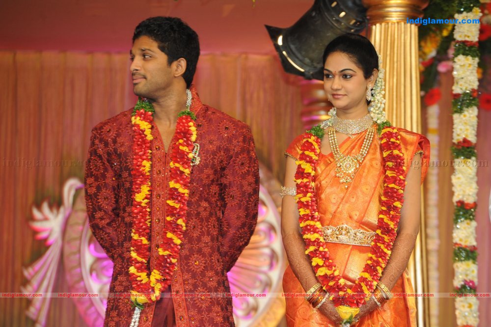 Allu Arjun Marriage Reception Event hd photo