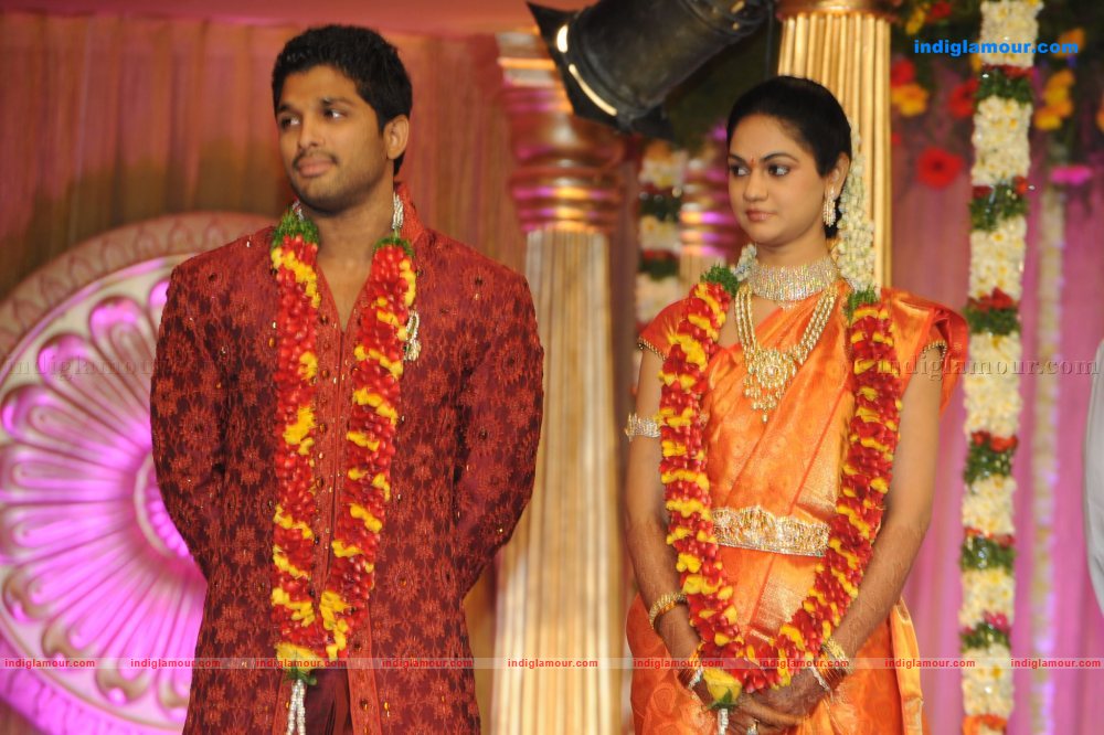 Allu Arjun Marriage Reception Event hd photo