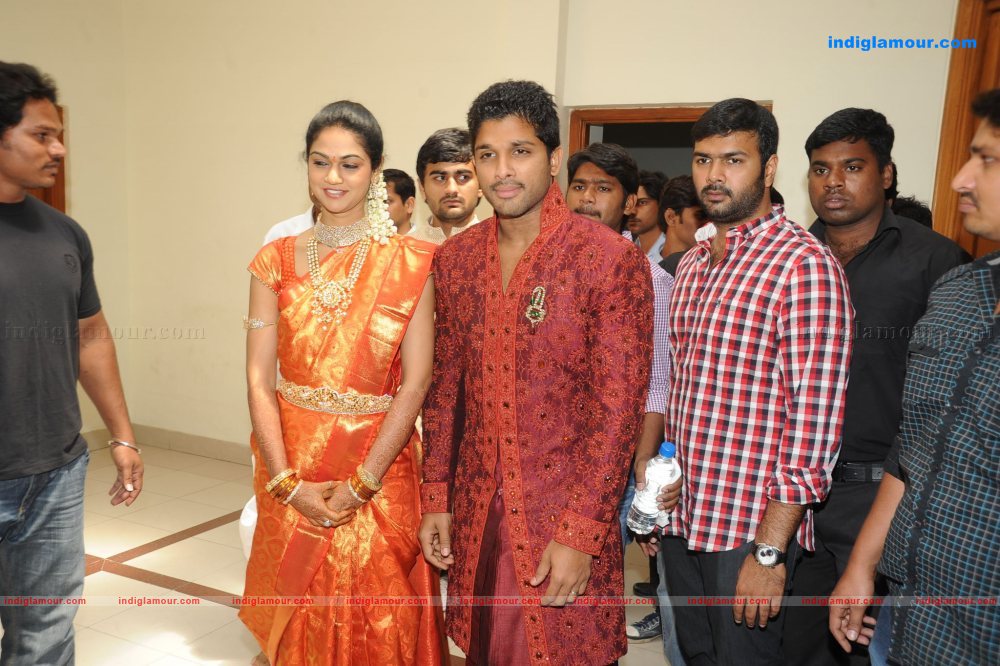 Allu Arjun Marriage Reception Event hd photo