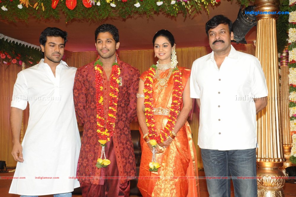 Allu Arjun Marriage Reception Event hd photo