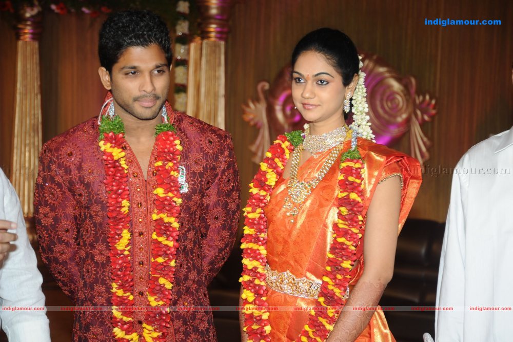 Allu Arjun Marriage Reception Event hd photo