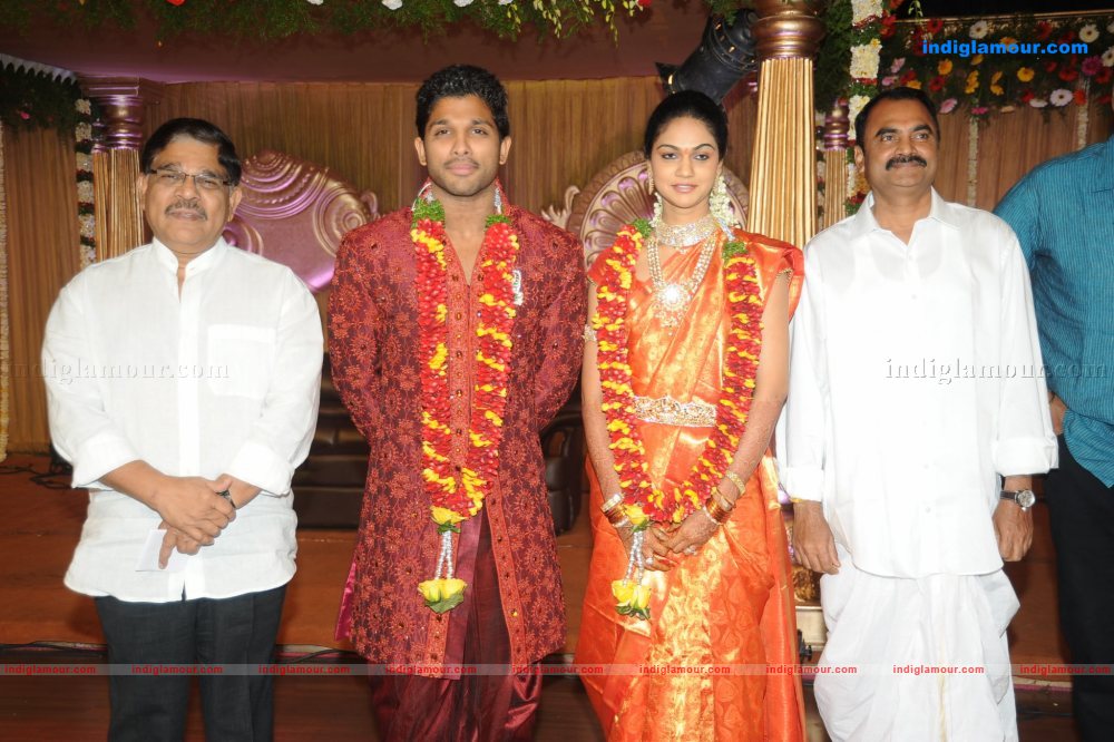 Allu Arjun Marriage Reception Event hd photo