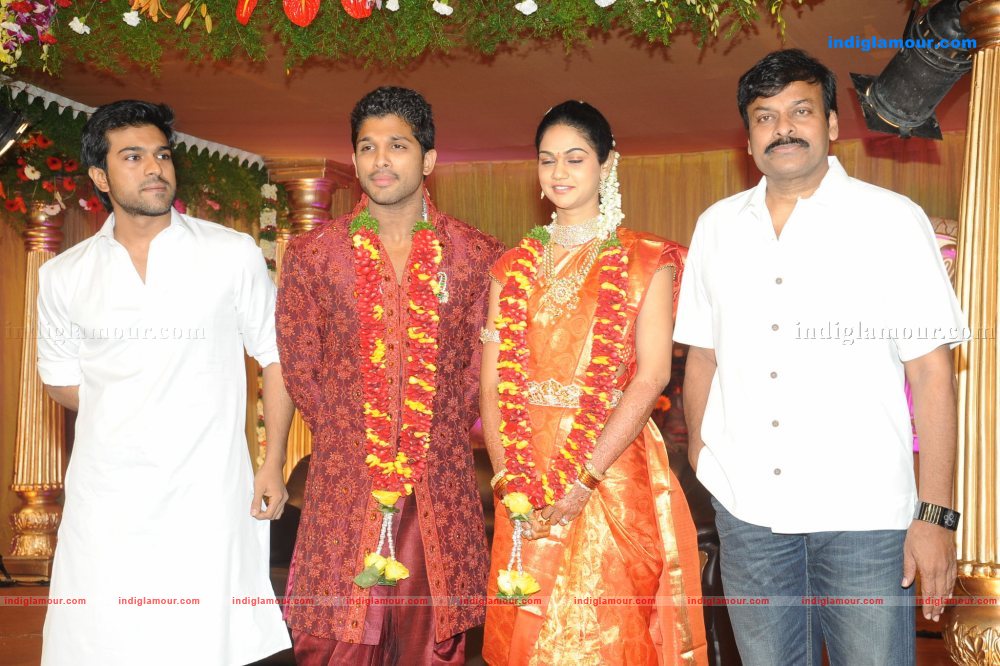 Allu Arjun Marriage Reception Event hd photo