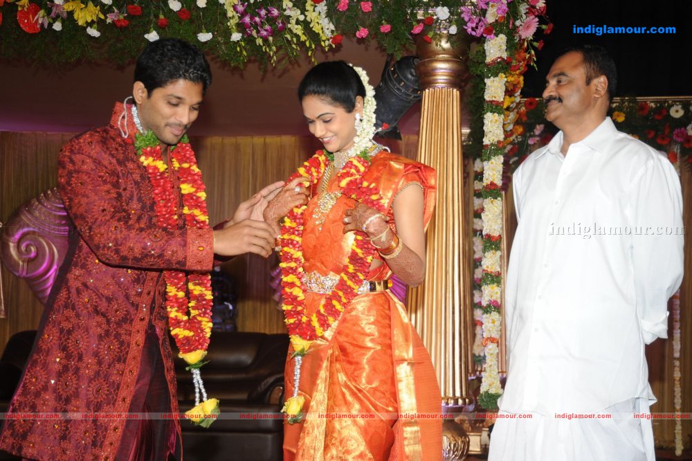 Allu Arjun Marriage Reception Event hd photo