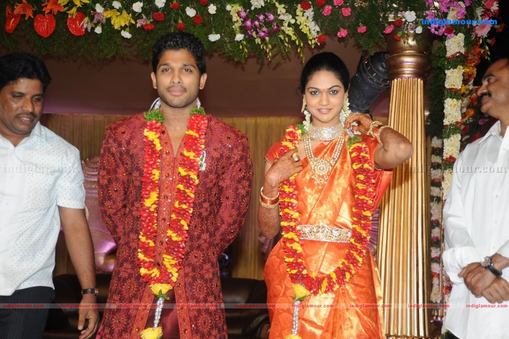 Allu Arjun Marriage Reception Event hd photo