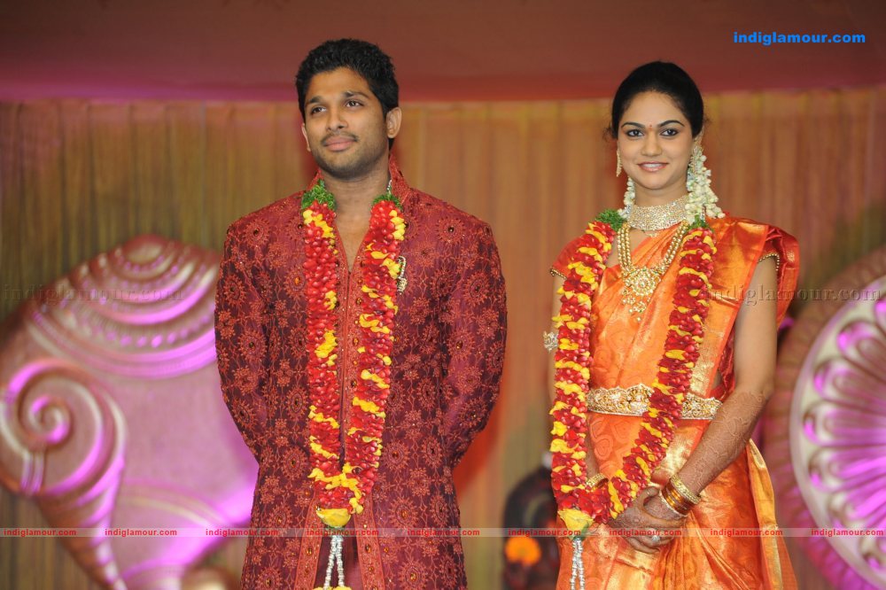Allu Arjun Marriage Reception Event hd photo