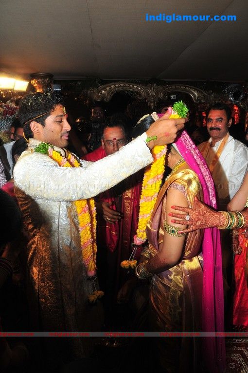 Allu Arjun Weds Sneha Reddy Event hd photo