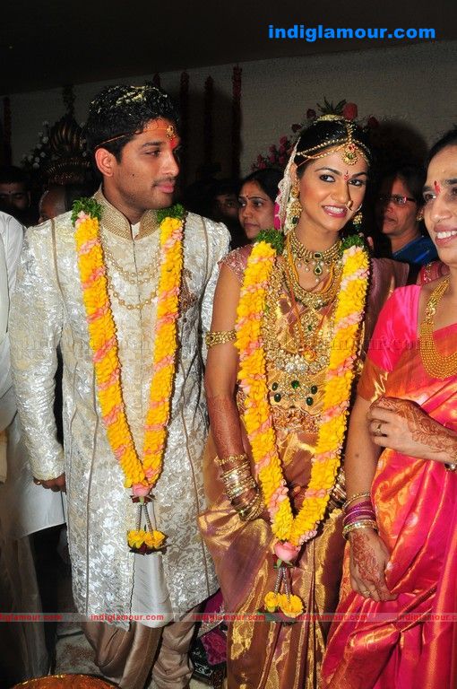 Allu Arjun Weds Sneha Reddy Event hd photo