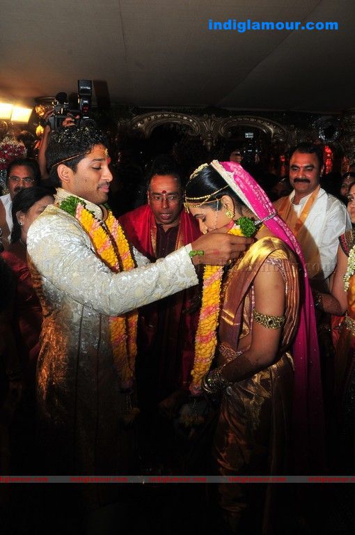 Allu Arjun Weds Sneha Reddy Event hd photo