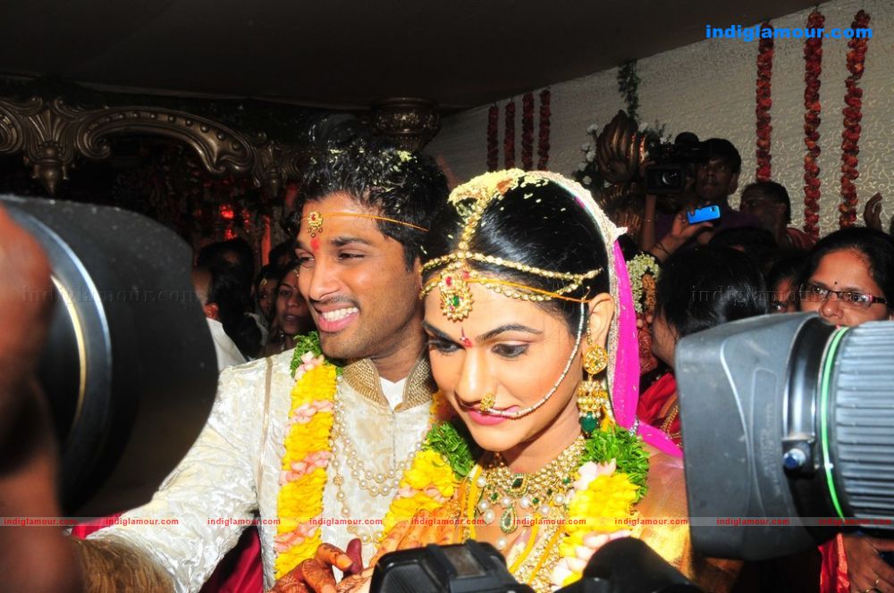 Allu Arjun Weds Sneha Reddy Event hd photo