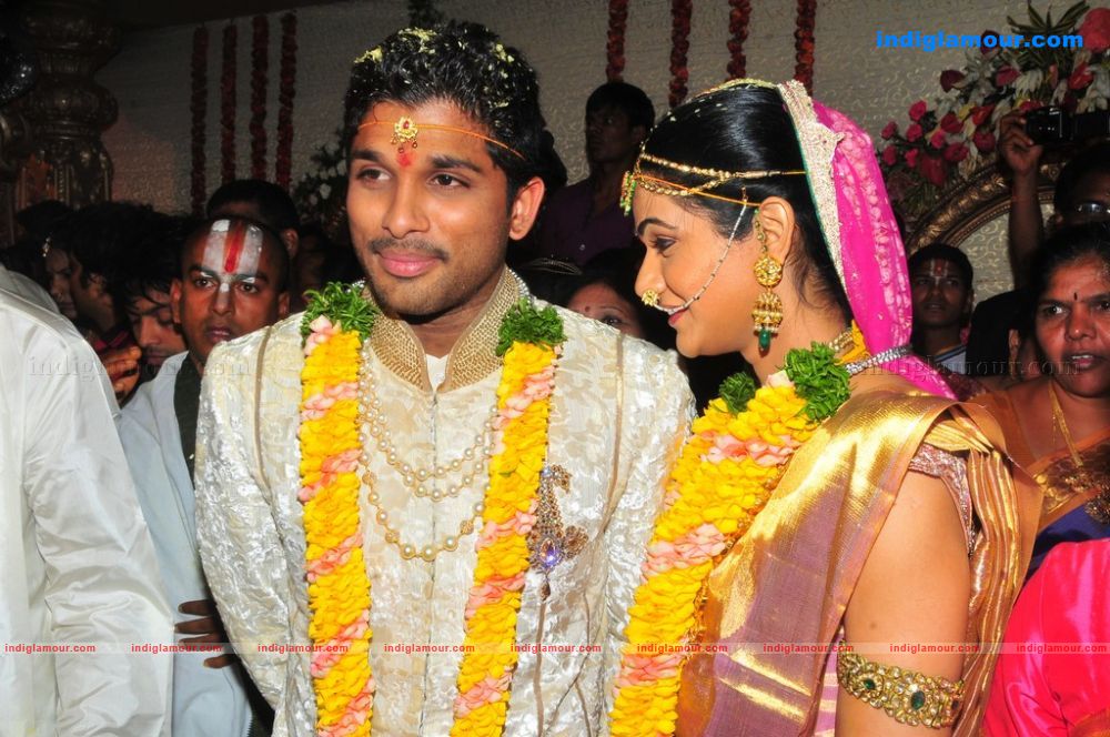 Allu Arjun Weds Sneha Reddy Event hd photo