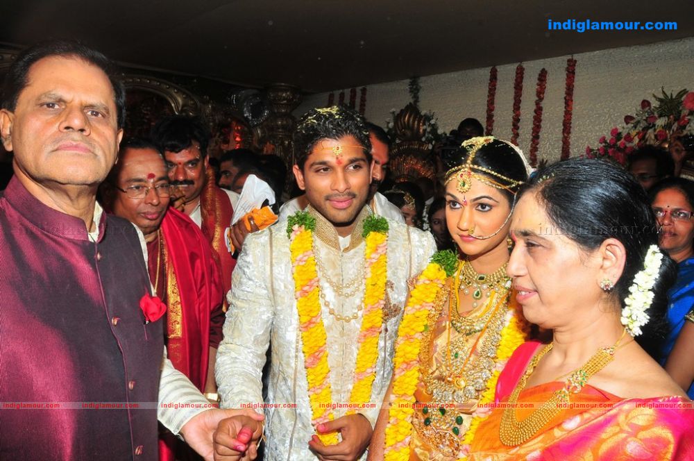 Allu Arjun Weds Sneha Reddy Event hd photo
