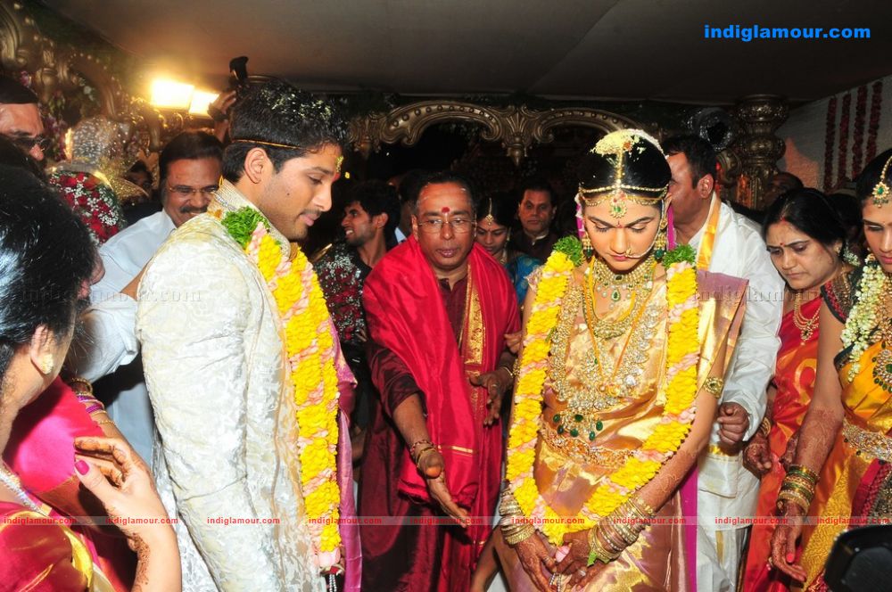Allu Arjun Weds Sneha Reddy Event hd photo