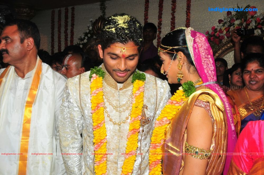 Allu Arjun Weds Sneha Reddy Event hd photo