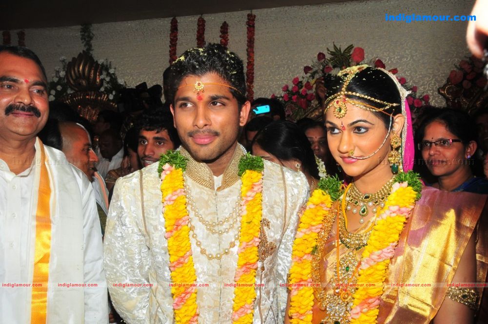Allu Arjun Weds Sneha Reddy Event hd photo