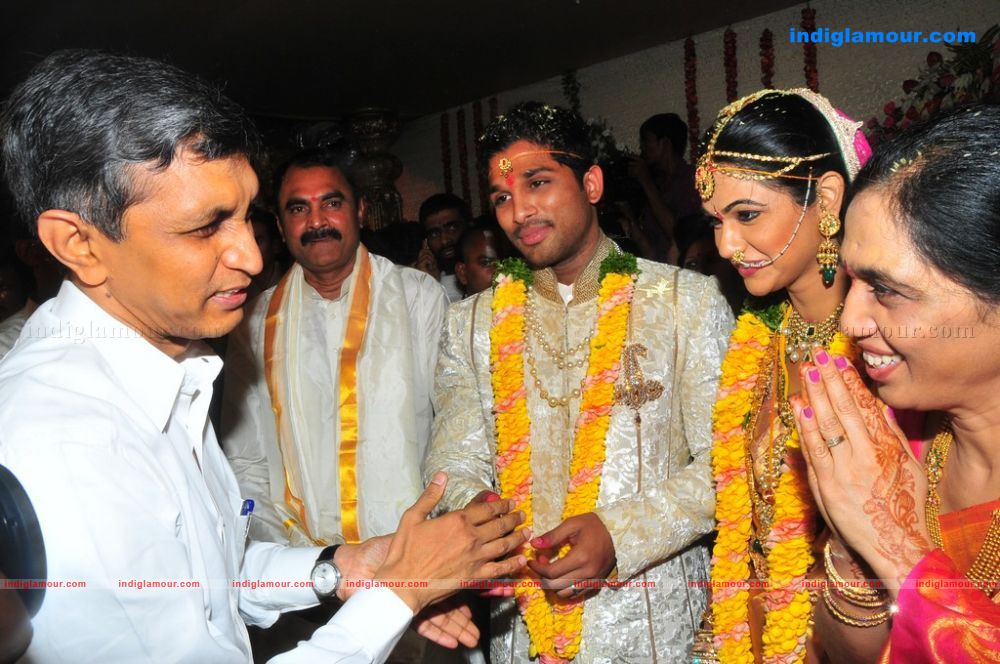Allu Arjun Weds Sneha Reddy Event hd photo