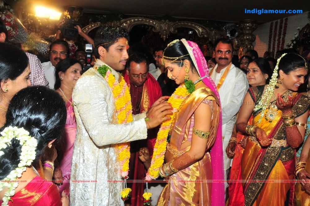 Allu Arjun Weds Sneha Reddy Event hd photo