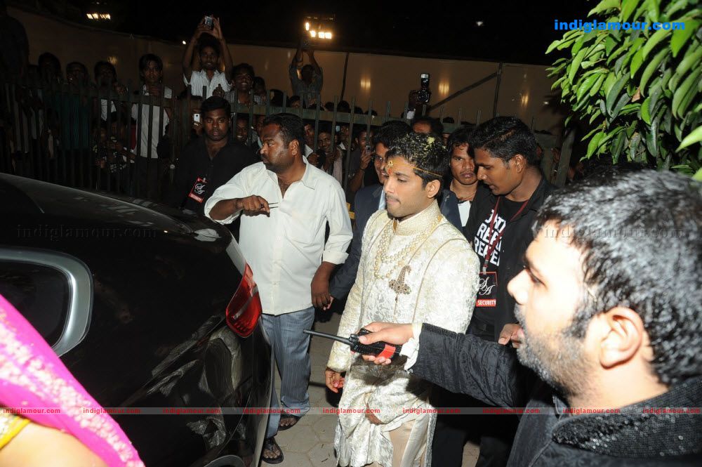 Allu Arjun Weds Sneha Reddy Event hd photo