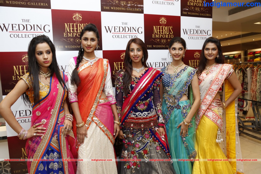 Hot Models at Neerus Wedding Collections Event hd photo