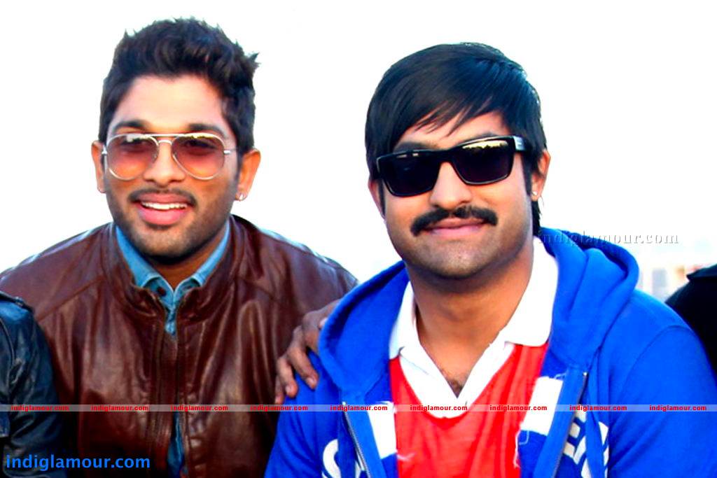 Allu Arjun with Jr Ntr Spain Pics Event hd photo