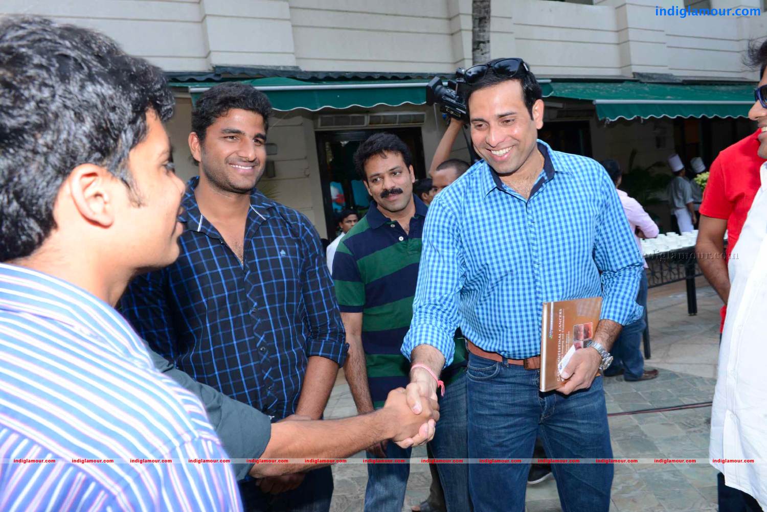 Telugu Warriors Team meet Mr.Sachin And Mr Laxman at ITC Kakatiya Event hd photo