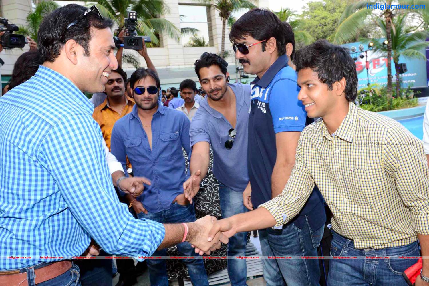 Telugu Warriors Team meet Mr.Sachin And Mr Laxman at ITC Kakatiya Event hd photo