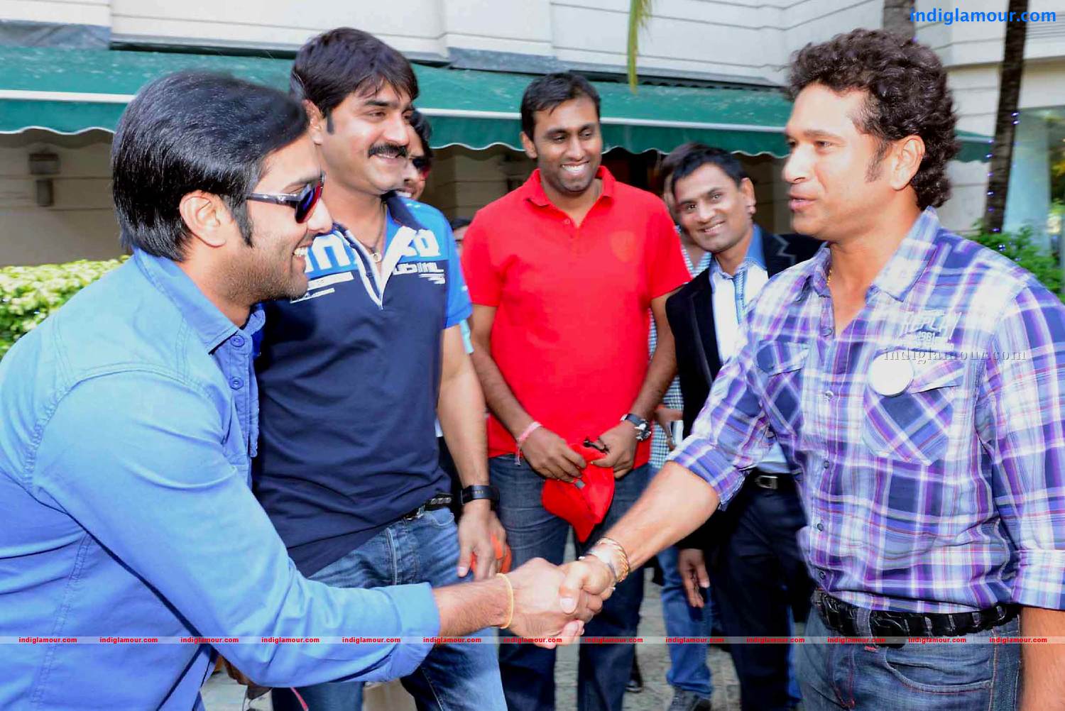 Telugu Warriors Team meet Mr.Sachin And Mr Laxman at ITC Kakatiya Event hd photo