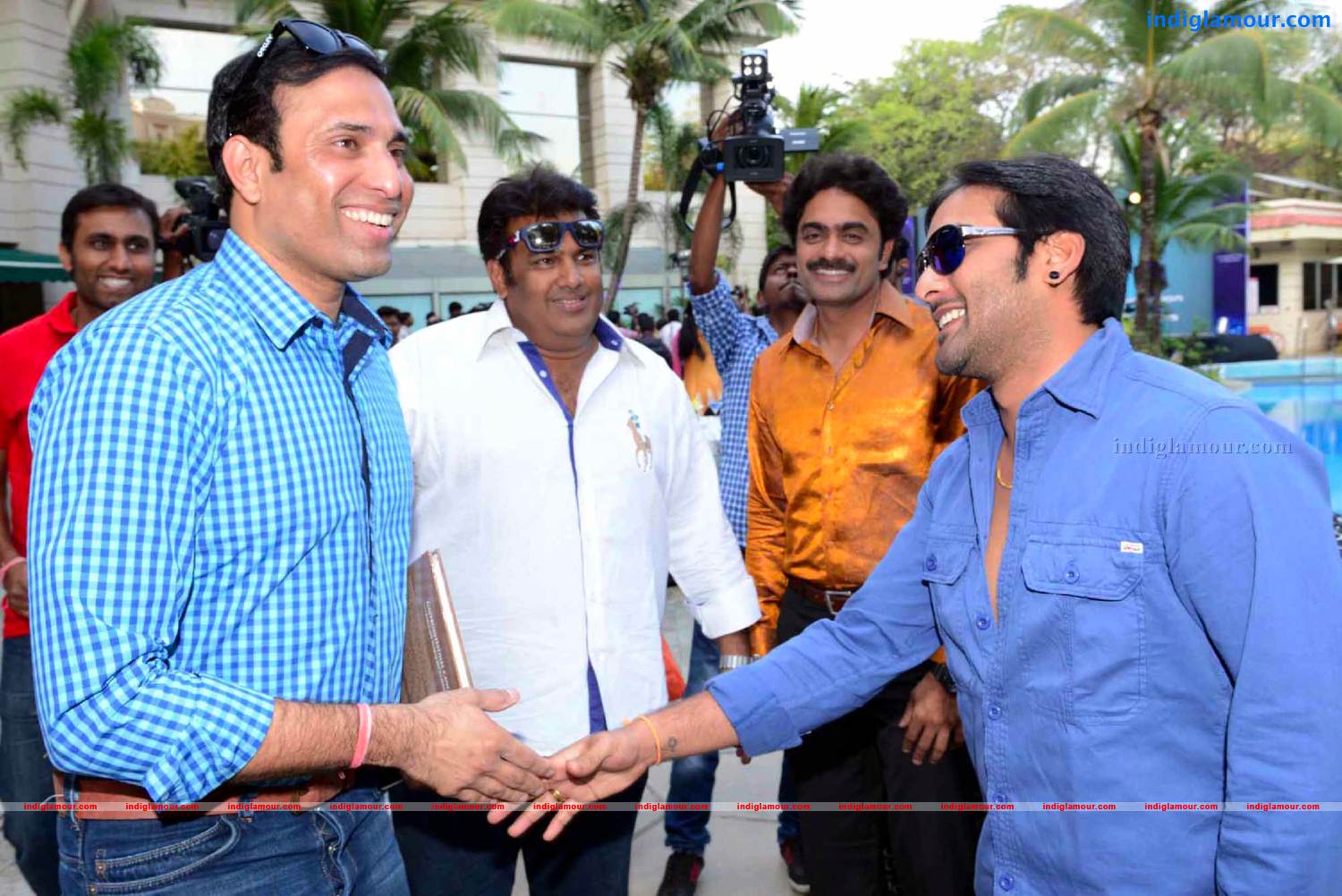 Telugu Warriors Team meet Mr.Sachin And Mr Laxman at ITC Kakatiya Event hd photo