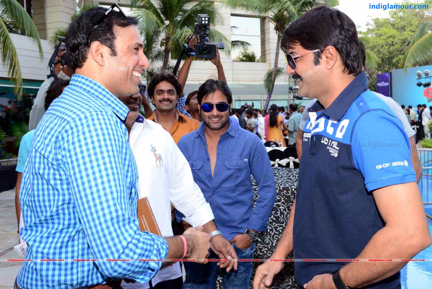 Telugu Warriors Team meet Mr.Sachin And Mr Laxman at ITC Kakatiya Event hd photo